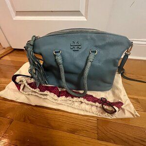 TORY BURCH SKY BLUE SATCHEL